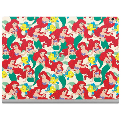 Disney The Little Mermaid Ariel and Flounder Pattern Surface Book 2 13.5in Skin
